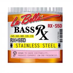 RX – Stainless Комплект струн для 5-струнной бас-гитары, нерж.сталь, 45-130 LA BELLA RX-S5D