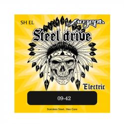 Steel Drive Комплект струн для электрогитары, сталь, 9-42 МОЗЕРЪ SH-EL