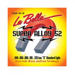 Super Alloy 52 Комплект струн для 5-струнной бас-гитары, железо/никель, 45-128 LA BELLA SAB45-B