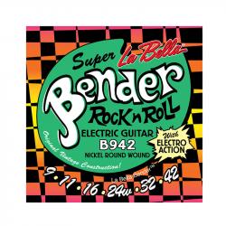 The Bender Super Комплект струн для электрогитары, никелированные, 9-42 LA BELLA B942
