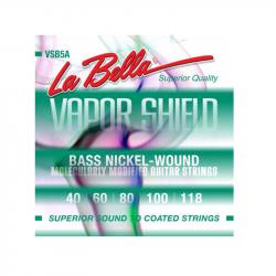 Vapor Shield  Комплект струн для 5-струнной бас-гитары, никелированные, 40-118 LA BELLA VSB5A