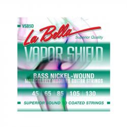 Vapor Shield  Комплект струн для 5-струнной бас-гитары, никелированные, 45-130 LA BELLA VSB5D