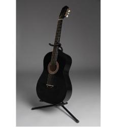 Акустическая гитара, глянцевая, черная MILENA MUSIC ML-A1-BK