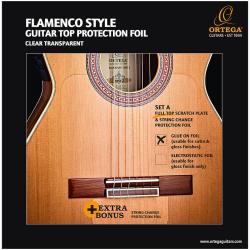 Защитная накладка на верхнюю деку фламенко гитары, 1 часть, клейкая ORTEGA OPG-FLAM1