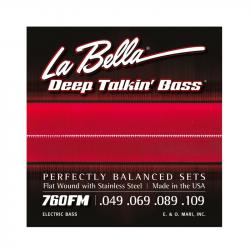 Комплект струн для 4-струнной бас-гитары 49-109 LA BELLA 760FM