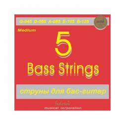 Комплект струн для 5-струнной бас-гитары, никель, Medium, 45-125 FEDOSOV GB5-2