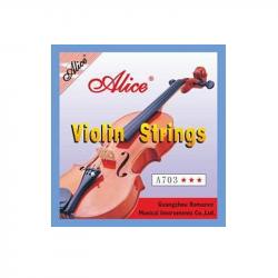 Комплект струн для скрипки, никель Alice ALICE A703