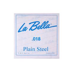 Отдельная стальная струна без оплетки, 018 LA BELLA PS018