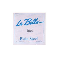 Отдельная стальная струна без оплетки, 024 LA BELLA PS024