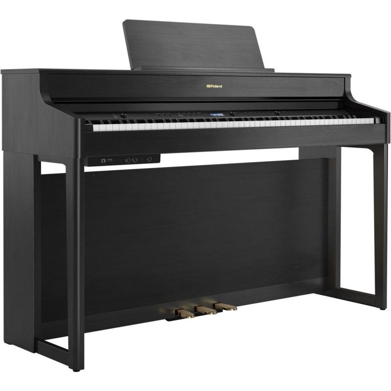  Цифровое фортепиано, 88 клавиш, 384 полифония, 324 тембр (2-е коробки) ROLAND HP702-CH plus KSH704/2CH