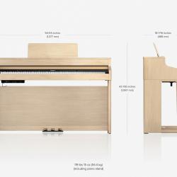 Цифровое фортепиано, 88 клавиш, 384 полифония, 324 тембр (2-е коробки) ROLAND HP702-LA plus KSH704/2LA