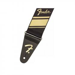 Гитарный ремень цвет чёрный/золотистый FENDER 2 COMPETITION STRIPE STRAP GOLD