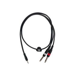 Готовый компонентный кабель разъёмы stereo mini jack папа x 2 mono jack папа длина 1 м ROCKDALE XC-002-1M