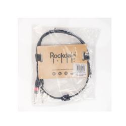 Готовый компонентный кабель разъёмы stereo mini jack папа x 2 mono jack папа длина 1 м ROCKDALE XC-002-1M