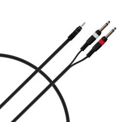 Готовый компонентный кабель разъёмы stereo mini jack папа x 2 mono jack папа длина 2 м ROCKDALE XC-002-2M