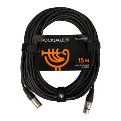 Готовый микрофонный кабель разъёмы XLR длина 15 м ROCKDALE MC001-15M