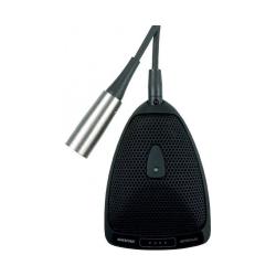 Плоский (поверхностный) конденсаторный всенаправленный микрофон с программируемым переключателем черный. SHURE MX393/O