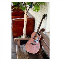 Электро-акустическая гитара, цвет натуральный CORT GA5F-FMH-OP