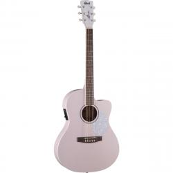 Электро-акустическая гитара, розовая CORT Jade-Classic-PPOP