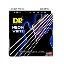 Комплект струн для электрогитары, никелированные, с покрытием, 11-50 DR STRINGS NWE-11 Neon White 