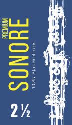 Sonore Трости для кларнета inB/inA № 2,5 (10шт) FEDOTOV REEDS FR16C003