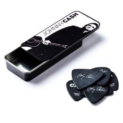 Сувенирный набор медиаторов в пенале (в упаковке 6 шт) DUNLOP JCPT02H Johnny Cash Legend