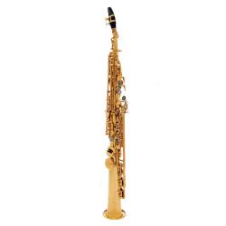Саксофон сопрано Bb, золотой лак, студенческая модель, прямая и изогнутая головки в комплекте, позол... JOHN PACKER JP043G