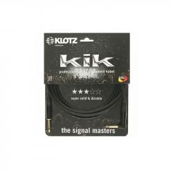 KIK Кабель инструментальный 4,5м, прямой/угловой коннекторы KLOTZ KIKKG4.5PRSW