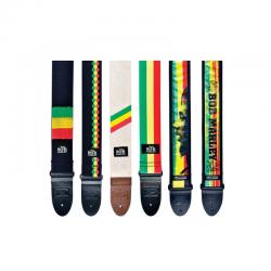 Ремень гитарный, нейлон DUNLOP BOB01 Bob Marley Band