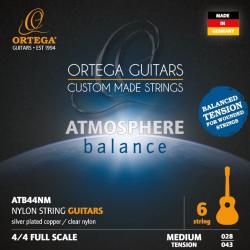 Комплект струн для классической гитары, среднее натяжение ORTEGA ATB44NM Atmosphere Balance 