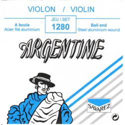 Комплект струн для скрипки размером 4/4, шарик SAVAREZ 1280 Argentine 