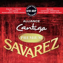 Комплект струн для классической гитары, нормальное натяжение SAVAREZ 510ARP Alliance Cantiga Premium 