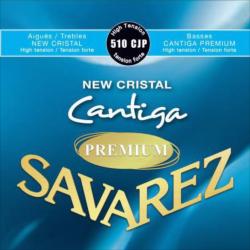 Комплект струн для классической гитары, сильное натяжение SAVAREZ 510CJP New Cristal Cantiga Premium 