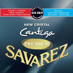 Комплект струн для классической гитары, смешанное натяжение SAVAREZ 510CRJP New Cristal Cantiga Premium 