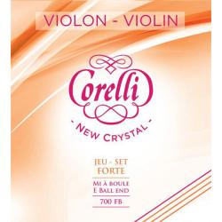 Комплект струн для скрипки, сильное натяжение, шарик SAVAREZ 700FB Corelli New Crystal 