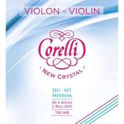 Комплект струн для скрипки, среднее натяжение, шарик SAVAREZ 700MB Corelli New Crystal 