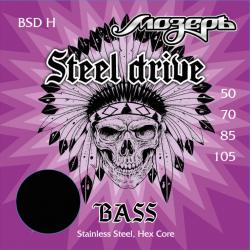 Комплект струн для бас-гитары, сталь, 50-105 МОЗЕРЪ BSD-H Steel Drive 