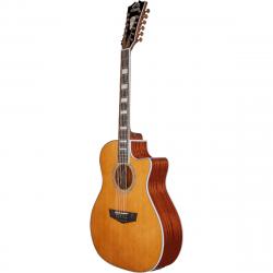 Электроакустическая 12-струнная гитара, цвет натуральный D'ANGELICO PREMIER FULTON VN