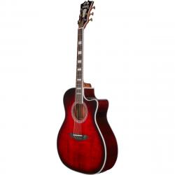 Электроакустическая гитара, цвет - красный бесрт D'ANGELICO PREMIER GRAMERCY TBCB