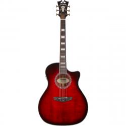 Электроакустическая гитара, цвет - красный бесрт D'ANGELICO PREMIER GRAMERCY TBCB