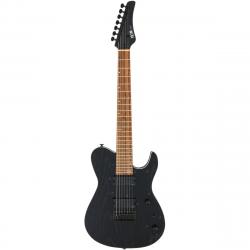 7-струнная электрогитара с чехлом, Fishman Fluence, черный FGN (FUJIGEN) Iliad Dark Evolution JIL72ASHDEG OPB