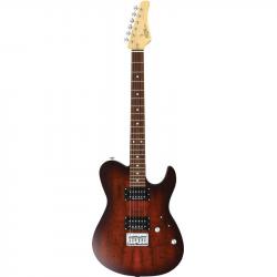 Электрогитара, форма Telecaster, HH, чехол, цвет коричневый FGN (FUJIGEN) J-Standard Iliad JIL2EW1G IBS