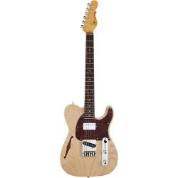 Электрогитара, цвет натуральный G&L Tribute ASAT Classic Bluesboy Semi-Hollow Natural Ash MP