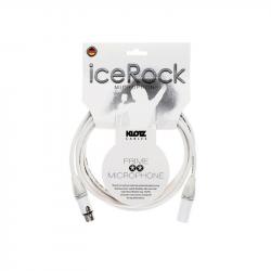 Микрофонный кабель XLR(F)/ XLR(M), 1 м, белый, разъемы Neutrik KLOTZ IRFM0100
