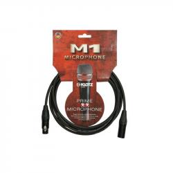 Микрофонный кабель XLR(F)/ XLR(M), 15 м, черный, разъемы Neutrik KLOTZ M1FM1N1500 M1