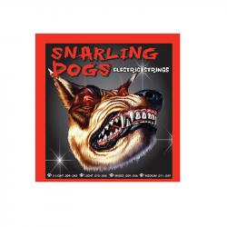 Струны для электрогитары, Серия: Snarling Dogs, Калибр: 09 11 16 24 32 42, Обмотка: никель, Натяжение: очень лёгкое. D'ANDREA SDN09