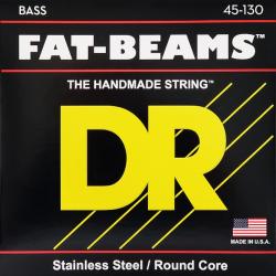 Струны для 5-струнной бас-гитары, нержавеющая сталь, 45 130 DR STRINGS FB5-130 FAT BEAM