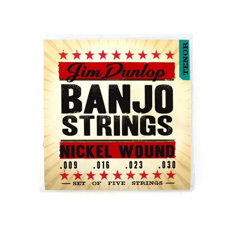  Струны для банджо, никелированая сталь DUNLOP DJN Banjo Nickel Tenor 09-30