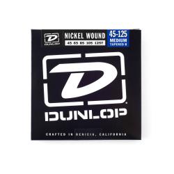 Струны для 5-тиструнной бас-гитары DUNLOP DBN Nickel Plated Steel Bass 45-125Т 5 Strings