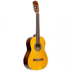 Классическая гитара, размер 3/4, верхняя дека, задняя дека и обечайка: липа, гриф: клён, с анкерным стержнем, накладка: пау ферро, цвет натуральный STAGG SCL50 3/4-NAT